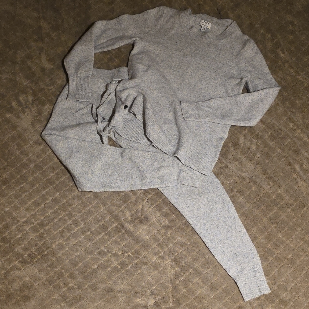 J. Crew Factory Gray Crew Neck Sweater